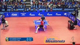 Hugo Calderano vs Dimitrij Ovtcharov   Champions League 2016 2017