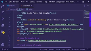 Google File Picker API to Select Google Drive Files Example in Javascript