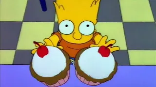 Classical conditioning experiment Bart Simpson fears a cupcake