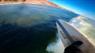 SURFING RAW POV - HEAVY CROWDS OR CLOSEOUTS AT THE PIT + GOPRO IS KILLING ME (gopro hero 8 issues)