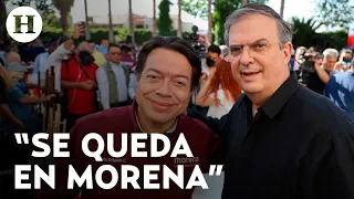 “No lo veo en otro partido”, Mario Delgado descarta que Marcelo Ebrard deje Morena tras acusaciones