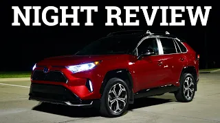 Night Review: Toyota RAV4 Prime Adaptive Lights, Ambient Lights, & More!