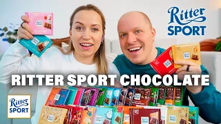 Ritter Sport Chocolate Taste Test / 30 FLAVOURS!