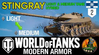 STINGRAY II Tank Review II Light and Medium Hybrid II II World of Tanks Modern Armour II WoT Console