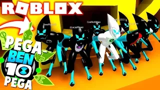 ROBLOX ! - MINIGAME COM O ALIEN MAIS RÁPIDO XLR8 NA CIDADE INTEIRA DO BEN 10 ARRIVAL OF ALIENS !