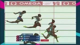 Jeter, Fraser-Pryce & Okagbare Win 100m Semi-Finals - Replay - London 2012 Olympics