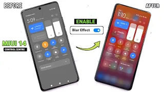 Enable After MIUI 14 Update Blur Control Centre | MIUI 14 Control Centre Blur