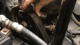 removing SERPENTINE BELT honda pilot 03, 04, 05, 06, 07, 08