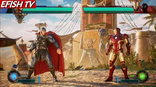 Thor & Hulk vs Iron Man & Spider-Man (Hardest AI) - Marvel vs Capcom: Infinite