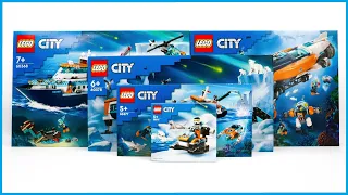 ALL LEGO CITY ARCTIC 2023 SETS COMPILATION