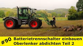 Benos TreckerVlog 90 | Batterietrennschalter am Fendt Favorit | Bauarbeit | Oberlenker dicht Teil 2