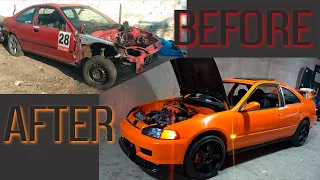 BUILDING A CIVIC EJ1 R20 IN 10 MINUTES  *90% COMPLETE*