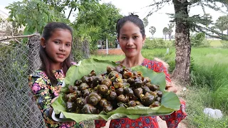 Prepare River Snails Stir Fry Cambodian Style | Thyda Cooking TV|