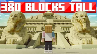 I built the BIGGEST Minecraft Pyramid EVER CREATED