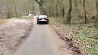 Audi RS4 sprinting away. Awesome sound!!