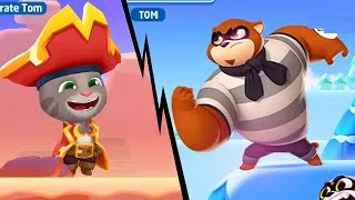 TALKING TOM SPLASH FORCE - Pirate Tom VS Racoon Boss | Tom Hero Dash | Tom Gold Run  ★GFΞV★