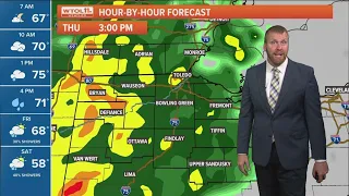 Steady rain returns Thursday afternoon with highs in 70s; cooler weekend ahead | WTOL 11 Weather