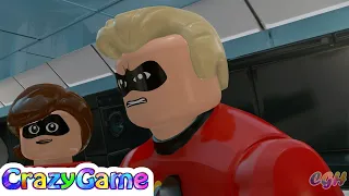 Lego The Incredibles 100% Guide Walkthrough #2 Hover Train Hijinx (All Minikits) | Crazygaminghub