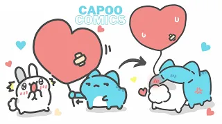 🔥New Blue Cat- Capoo  Comics |funny comics| #bugcatcapoo-01