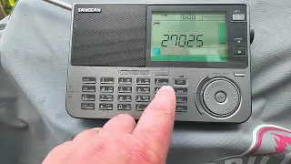 Quick personal comments Sangean ATS-909X2 CB channel 6 38 LSB 25000 kHz shortwave