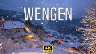 Wengen Switzerland 🇨🇭 A Fairytale Winter Wonderland | 4K HDR