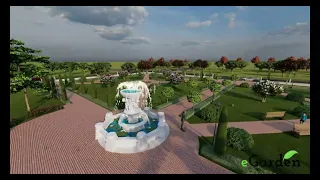 Landscape & Architectural Design of Theme Park Mughal Garden, Lumion Animation.
