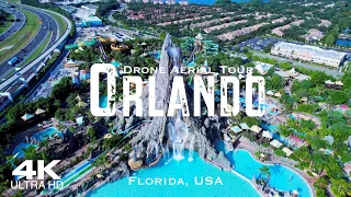 ORLANDO 2024 🇺🇸 Drone Aerial 4K | Florida FL USA United States of America
