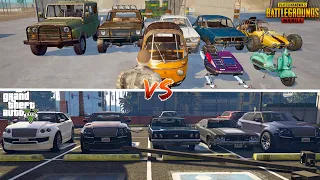 GTA 5 VS PUBG MOBILE CARS COMPARISON WHICH IS BEST?