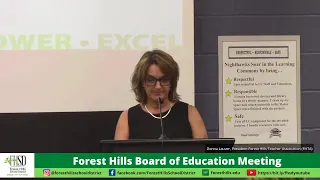 Forest Hills Board of Education Meeting - 9/27/21