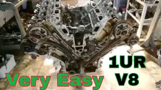 Toyota1UR FE Engine Timing Chain Marks