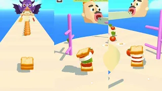 Sandwich Runner//Gameplay Walkthrough//Sandwich Runner New Update #1