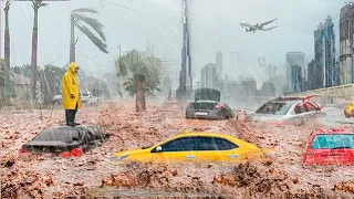 Mass Evacuation in Dubai! Flash Flooding Destroys UAE, World is Shocked