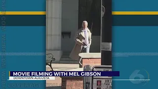 Mel Gibson film shooting in downtown Augusta