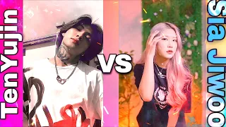 Ultimate TikTok Dance Battle 🔥 : Ten Yujin Vs Sia Jiwoo ||  Who Is Best Tiktoker 🤔