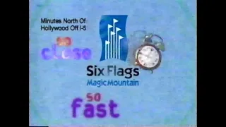 Six Flags Magic Mountain Hurricane Harbor Superman: The Escape Television Commercials (1996)