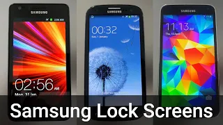 Old Samsung Galaxy Lock Screens!