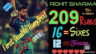 Rohit Sharma 209 (158) | India vs Australia 7th ODI 2013  Highlights |  Rohit sharma 209 highlights