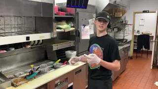 How to make a chicken quesadilla at Taco Bell!