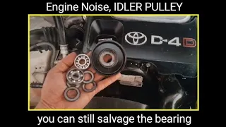 How to Identify Engine Noise (IDLER Pulley) D4D toyota
