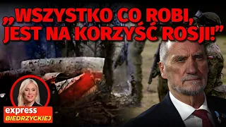 Macierewicz i "DZIAŁANIA NA KORZYŚĆ ROSJI" Piątek o AGENTACH jawnych i NIEJAWNYCH