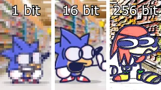 KNUCKLES, JUST CHOOSE A SPAGHETTI SAUCE, but it's from 1 bit to 256 bits