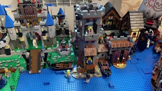 Мой Лего Фэнтези Порт! (Lego Castle MOC) НАПАДЕНИЕ КОРАБЛЯ ТРОЛЛЕЙ (обзор)