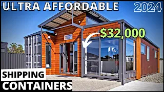 The Best ULTRA AFFORDABLE Shipping Container Homes 2024