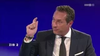 HC Strache über Terror in Paris und Pegida - ZIB 2 Jahreswechselinterview, 9.1.2015