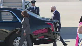 Biden, Harris leave Atlanta airport in motorcade