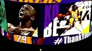 Los Angeles Lakers introduce Kobe Bryant in his final game