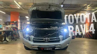 Улучшаем свет на Toyota RAV 4 XA30 | Пошаговая инструкция по замене штатных линз