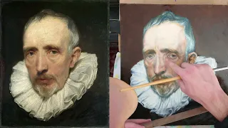 Van der Geest (Anthony van Dyck) master-copy part V - Retouching