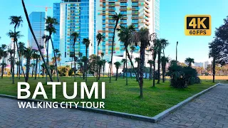 BATUMI walking tour 4K 60 FPS. Watch this video if you're missing green trees!