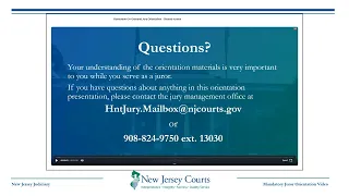 My Jury Service MJS: Mandatory Juror Orientation Video